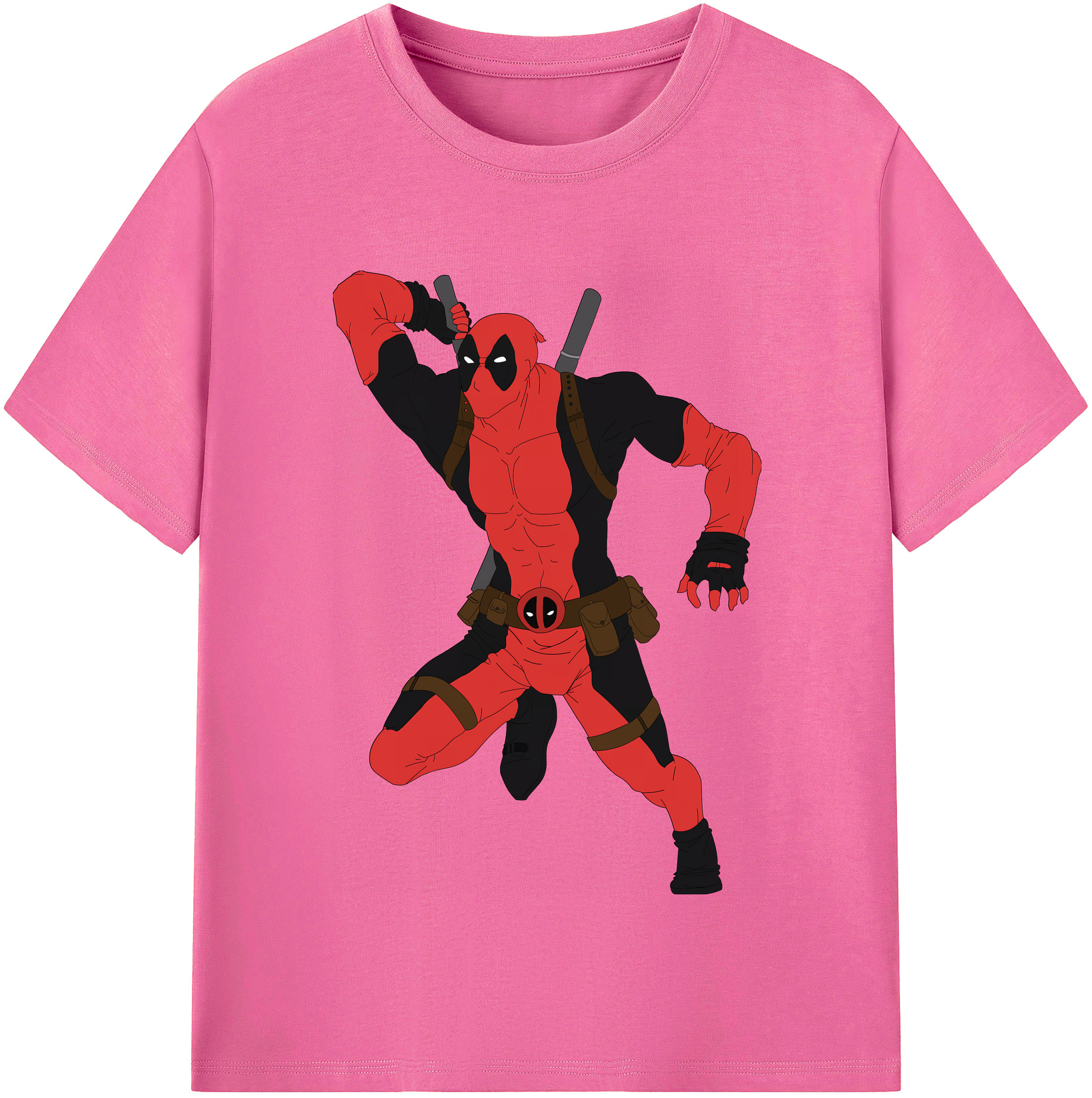 （画像用） Deadpool デッドプール レディースカジュアルプリントTシャツ（綿100％）
